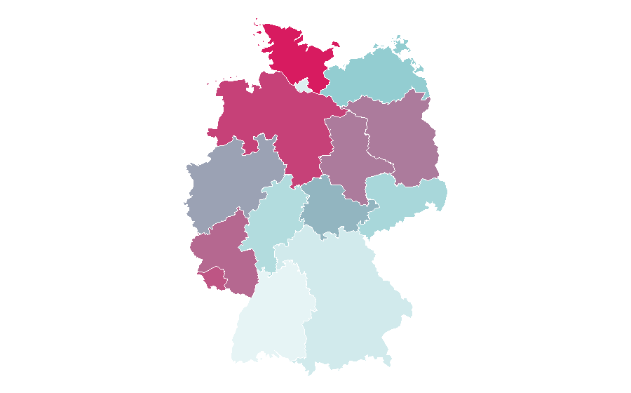 Affinité par région — Jamie Lee Curtis, Allemagne