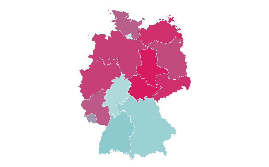 Affinity by region — Jana Wosnitza, Germany
