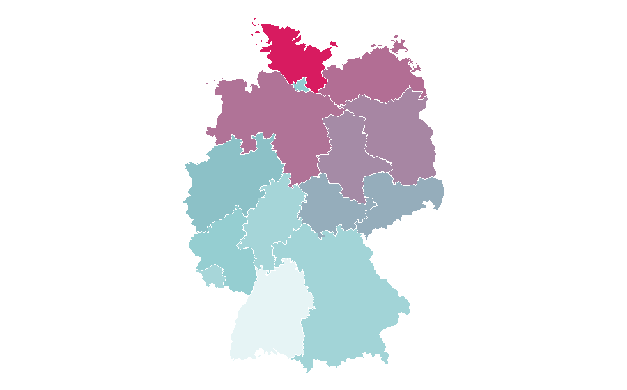 Affinity by region — Janina Uhse, Germany