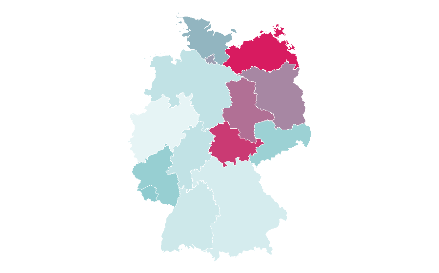 Afinidad por región — Japanese hip hop, Alemania