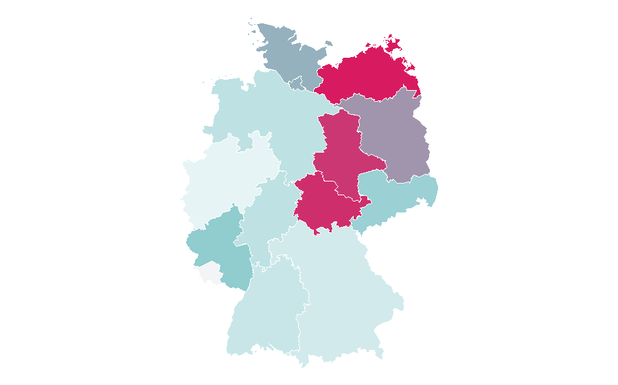 Affinity by region — Japanese popular culture, Germany
