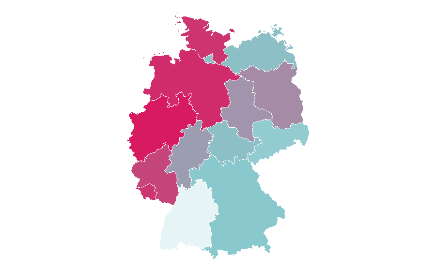 Affinity by region — Jared Padalecki, Germany