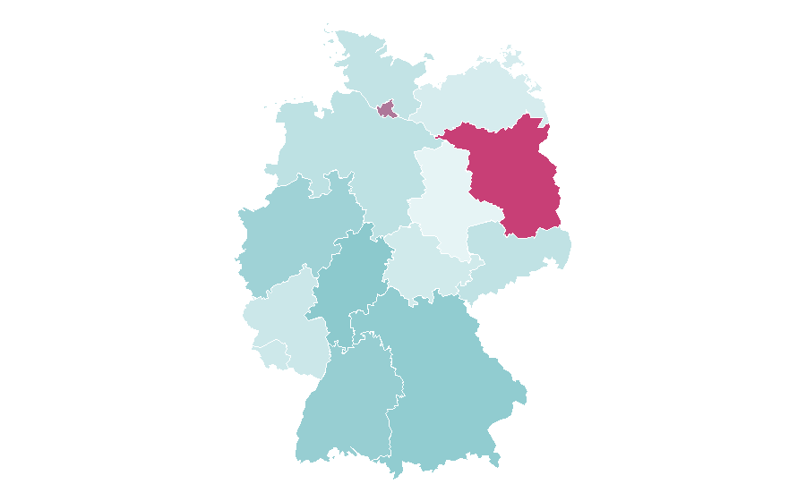 Affinity by region — Javier Milei, Germany