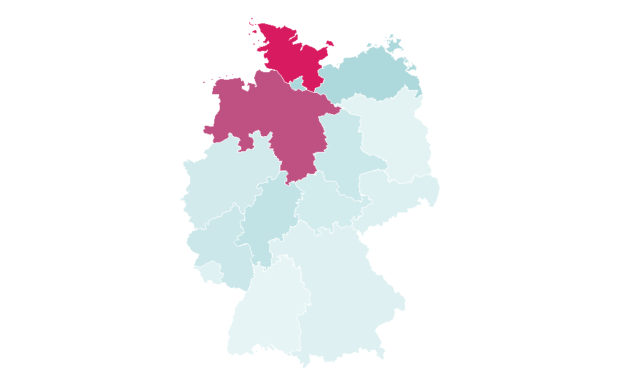 Affinità per regione — Jawoll, Germania