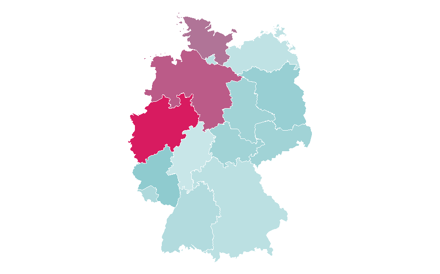 Affinity by region — Jeannine Michaelsen, Germany