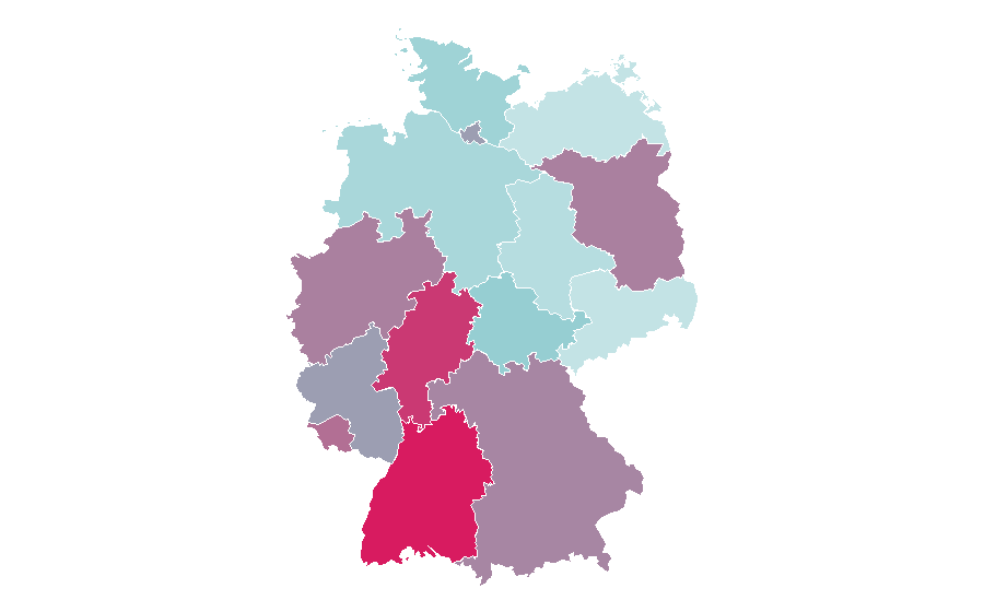 Affinity by region — Jeep Compass, Germany
