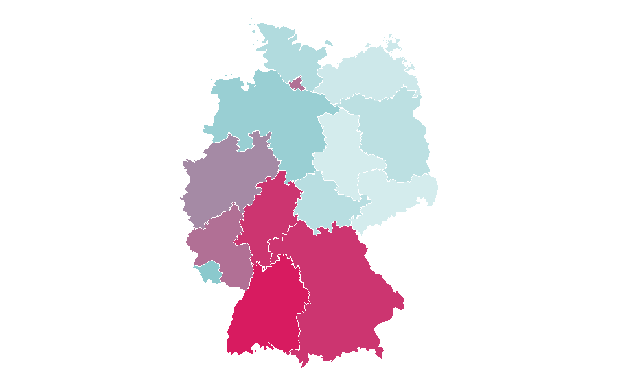 Affinity by region — Jeep Wrangler, Germany