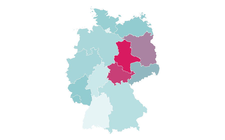 Affinity by region — Jenna Coleman, Germany
