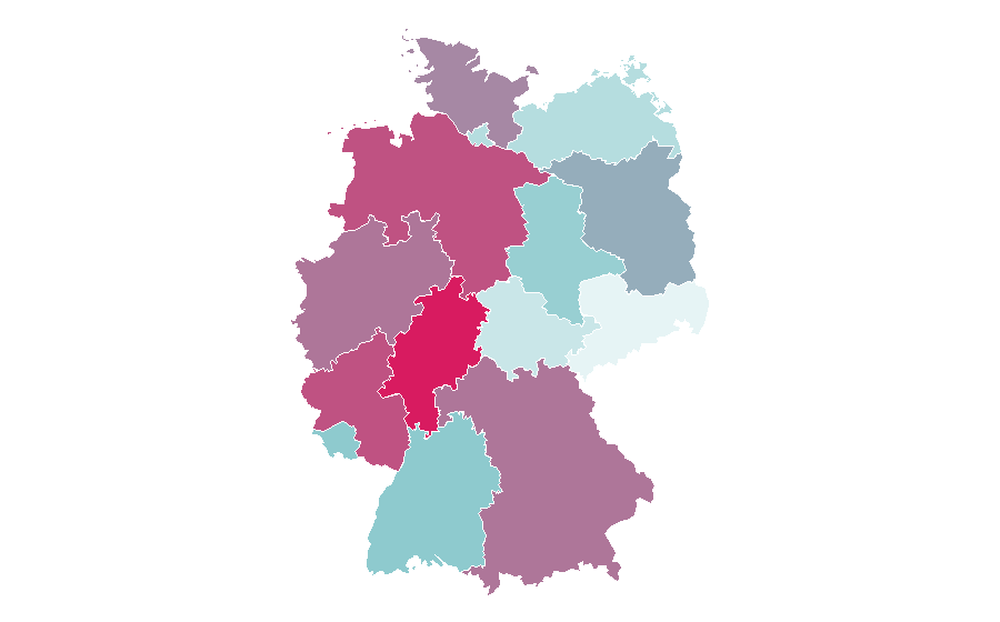 Affinity by region — Jennifer Garner, Germany