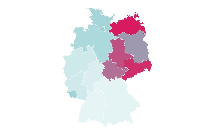 Affinity by region — Jennifer Rostock, Germany