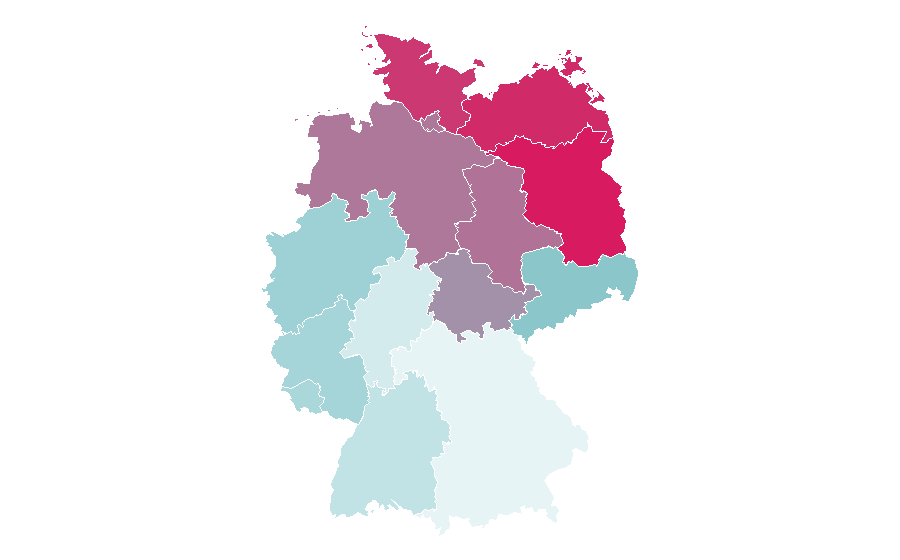 Affinity by region — Jens Riewa, Germany