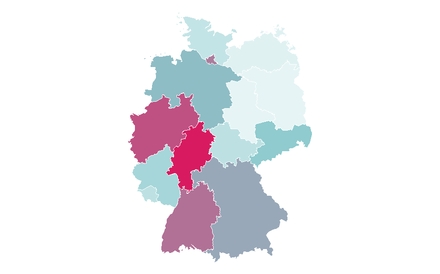 Affinity by region — Jerusalem, Germany