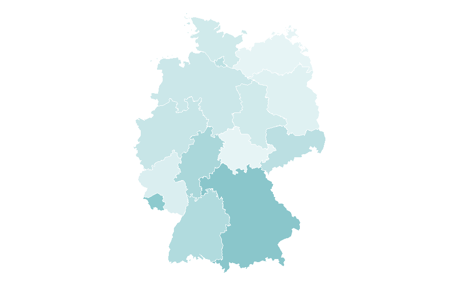Affinity by region — Jillian Michaels (personal trainer), Germany