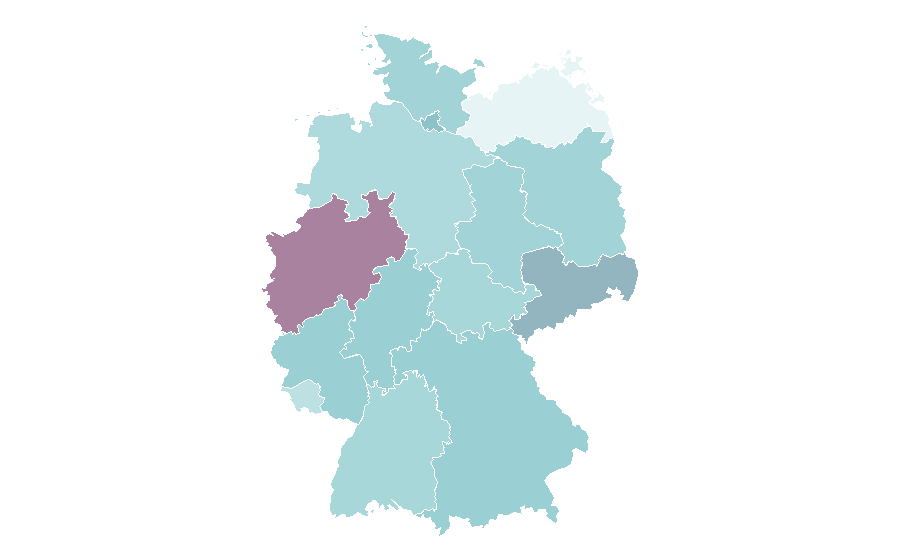Affinité par région — Jim Carrey, Allemagne