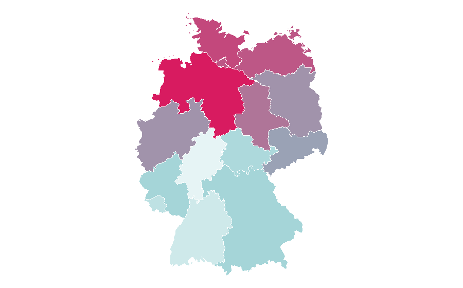 Affinity by region — Jimi Blue Ochsenknecht, Germany