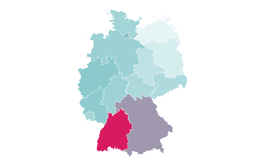 Affinité par région — Jobrad, Allemagne