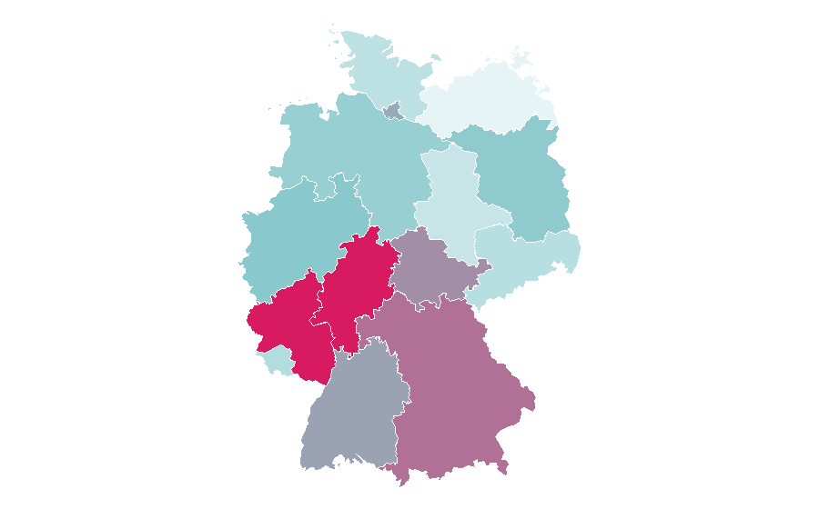 Afinidad por región — Jogging, Alemania