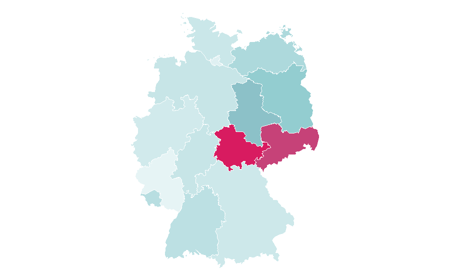 Affinity by region — Johann Sebastian Bach, Germany