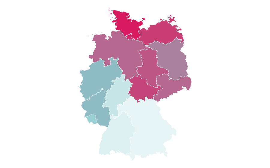 Affinity by region — Johannes B. Kerner, Germany