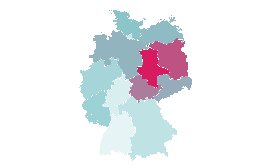 Affinity by region — John Candy, Germany