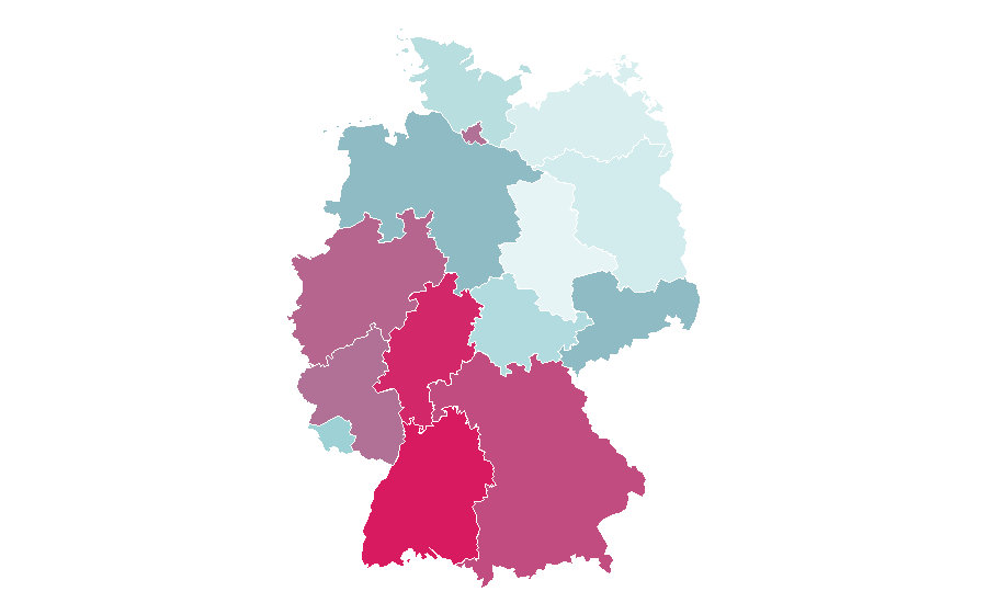Affinity by region — John D. Rockefeller, Germany