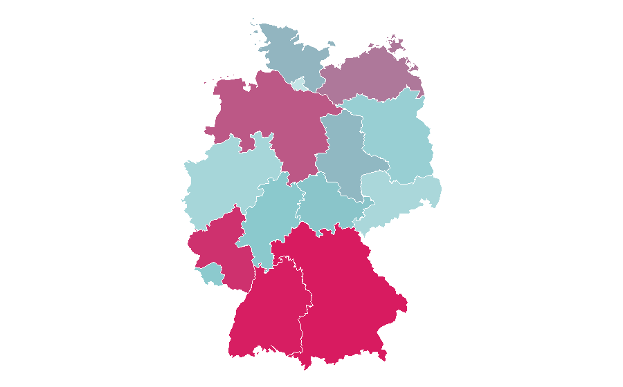 Affinity by region — John Deere (inventor), Germany