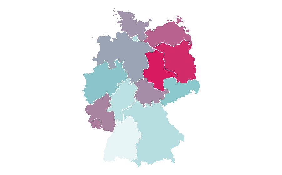 Affinity by region — John Ritter, Germany