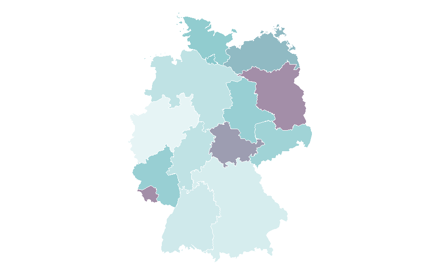 Affinity by region — John Williamson (singer), Germany