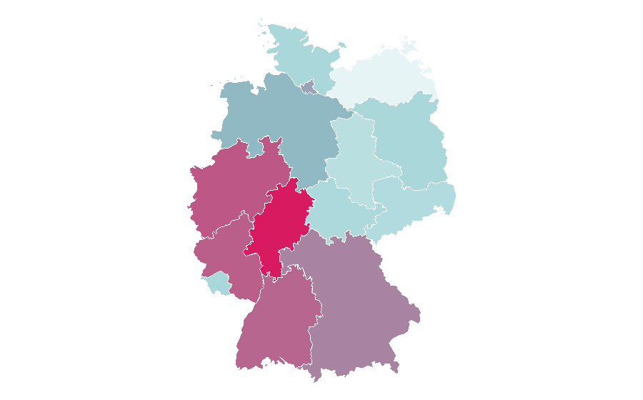 Affinité par région — Jordan, Allemagne