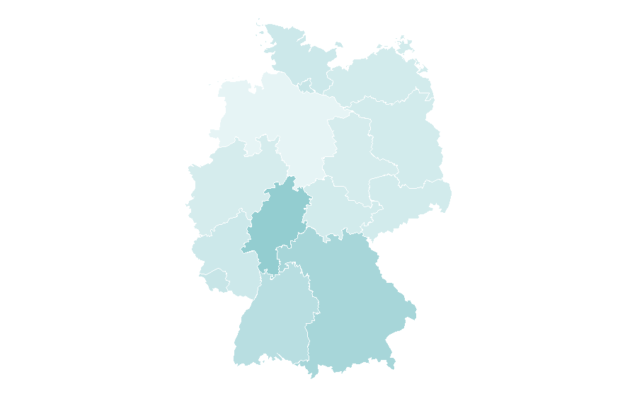 Affinity by region — Jordan River, Germany