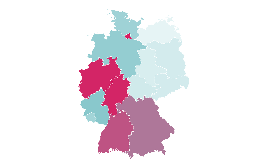Affinity by region — José Mourinho, Germany