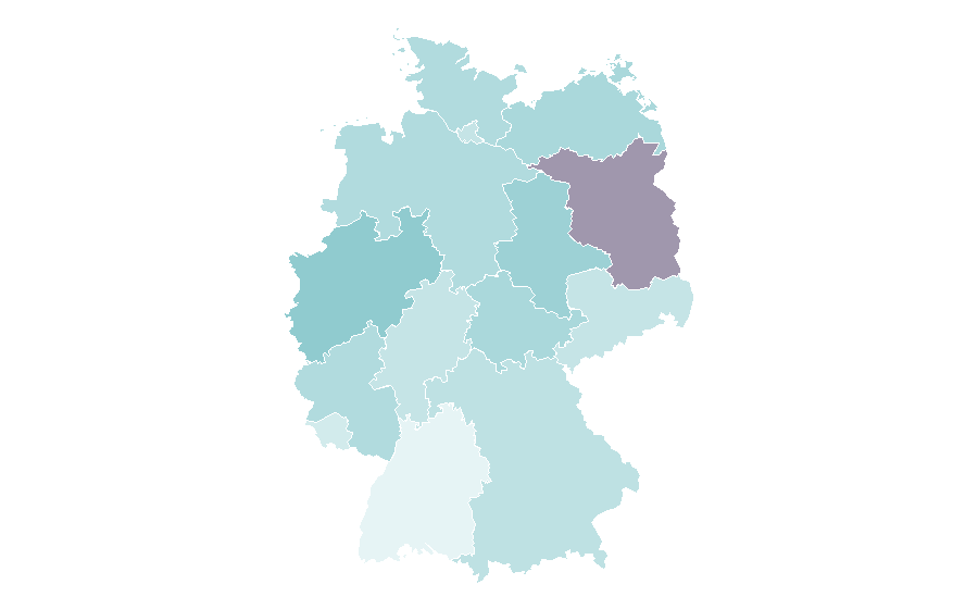 Affinity by region — Joseph Gordon-Levitt, Germany
