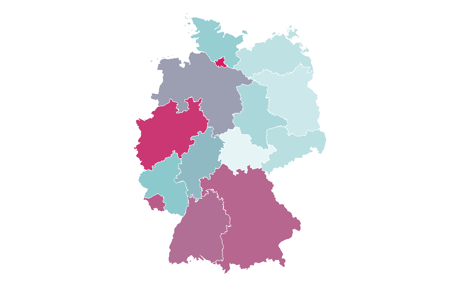 Affinity by region — Jota (music), Germany