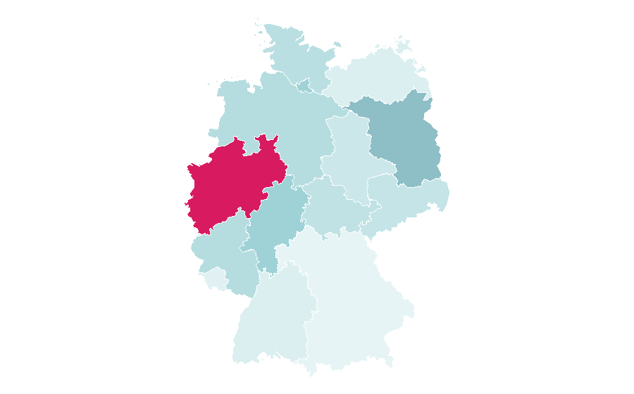 Affinité par région — Journalist, Allemagne