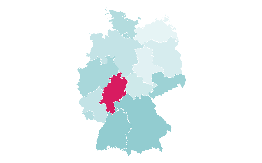 Affinity by region — JQuery, Germany