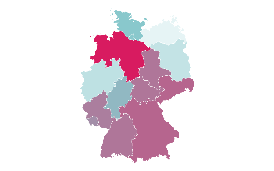 Affinity by region — Judas Priest, Germany