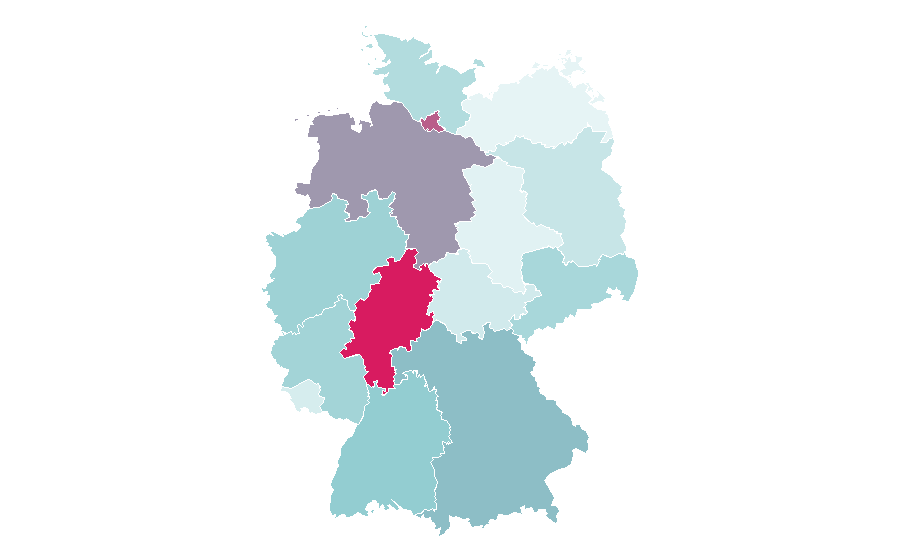 Affinity by region — Judge, Germany