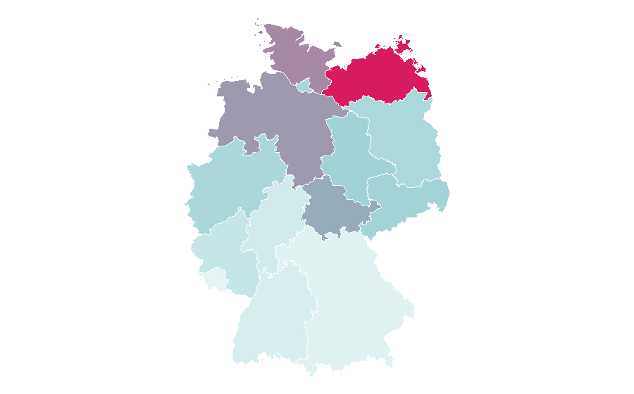 Affinité par région — Judith Rakers, Allemagne