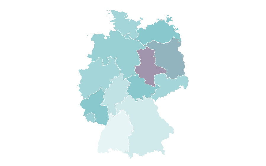Affinity by region — Judy Garland, Germany
