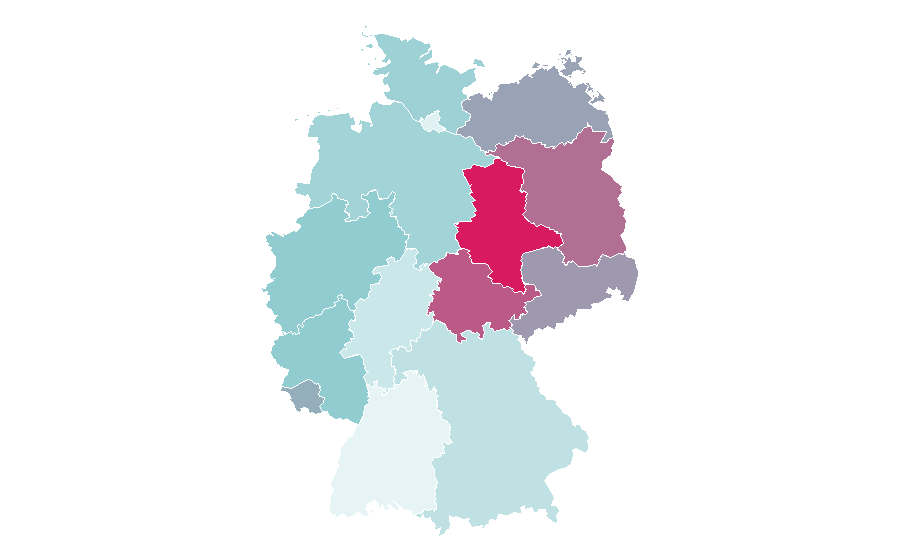Affinity by region — Judy Greer, Germany