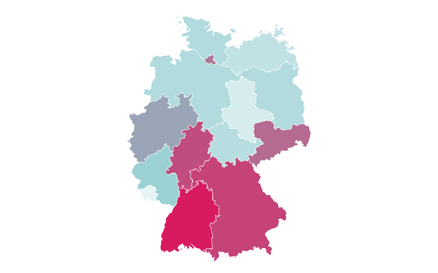 Affinity by region — Juggling, Germany