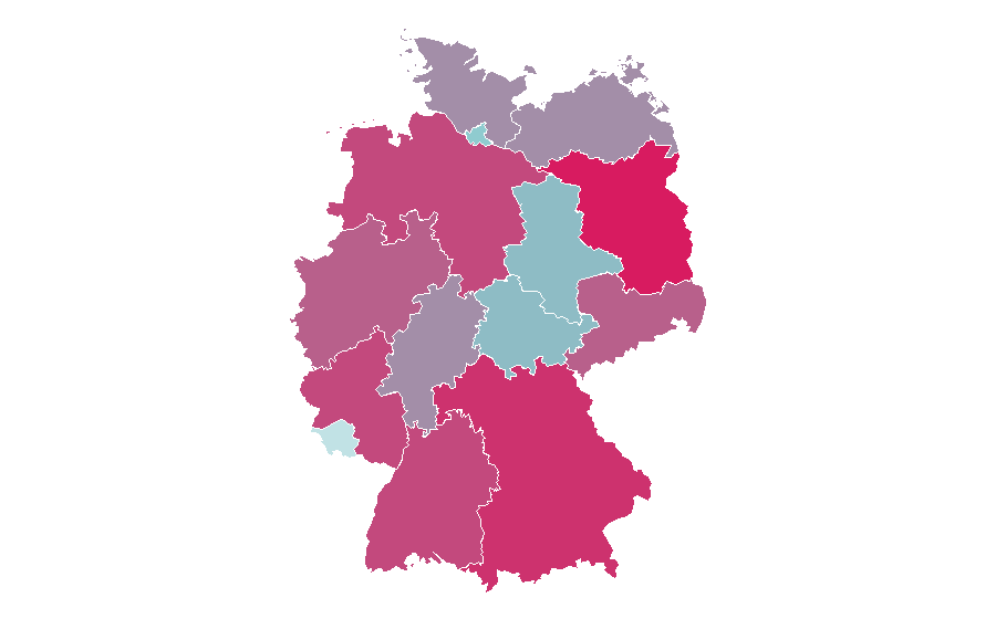Affinité par région — Julia Roberts, Allemagne