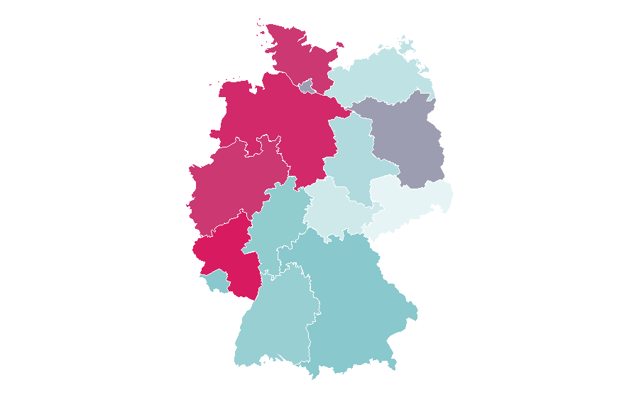 Affinity by region — Julie Bowen, Germany