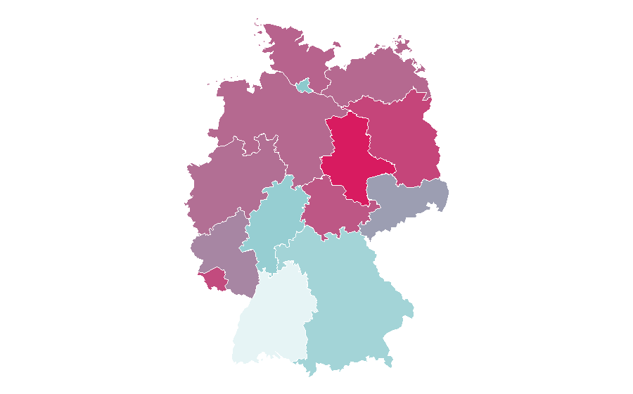 Affinity by region — Juliette Lewis, Germany