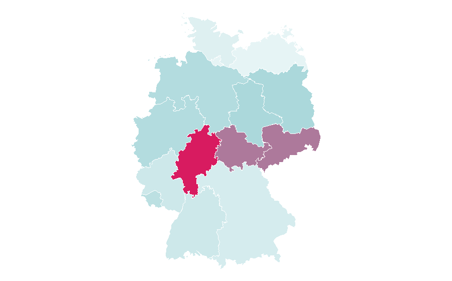 Affinity by region — Junk food, Germany