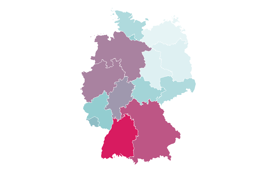 Affinity by region — Just in time (business), Germany