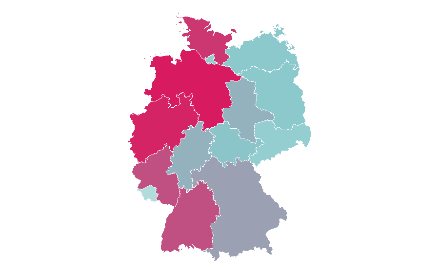 Affinity by region — Just Married, Germany