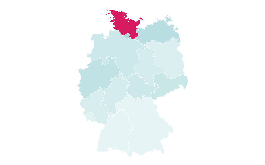 Affinity by region — Jyllands-Posten, Germany