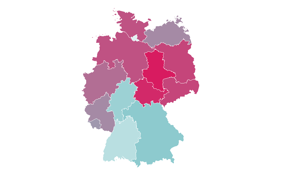 Affinity by region — Kaley Cuoco, Germany