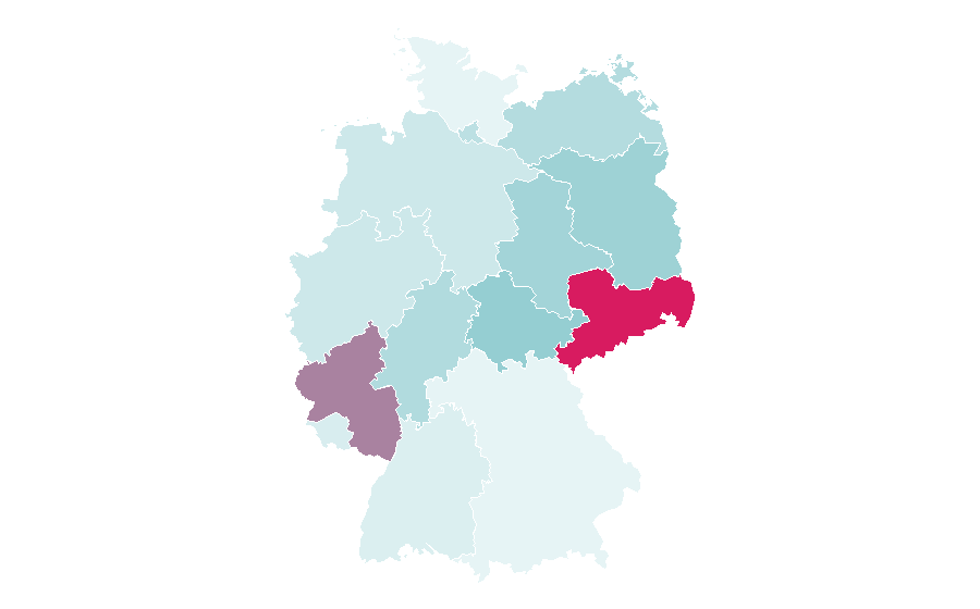 Affinity by region — Karl Marx, Germany